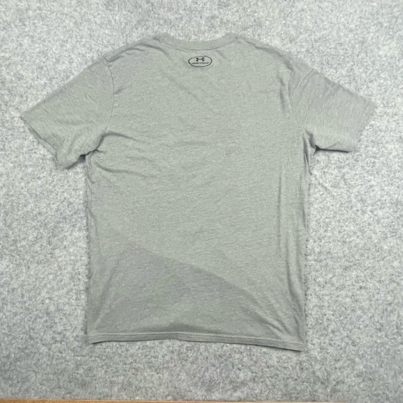 Under Armour Shirt Mens XL Gray Graphic Short Sleeve Loose Crew Neck T Shirt - Picture 5 of 6